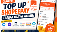Cara Top Up Shopeepay Tanpa Biaya Admin
