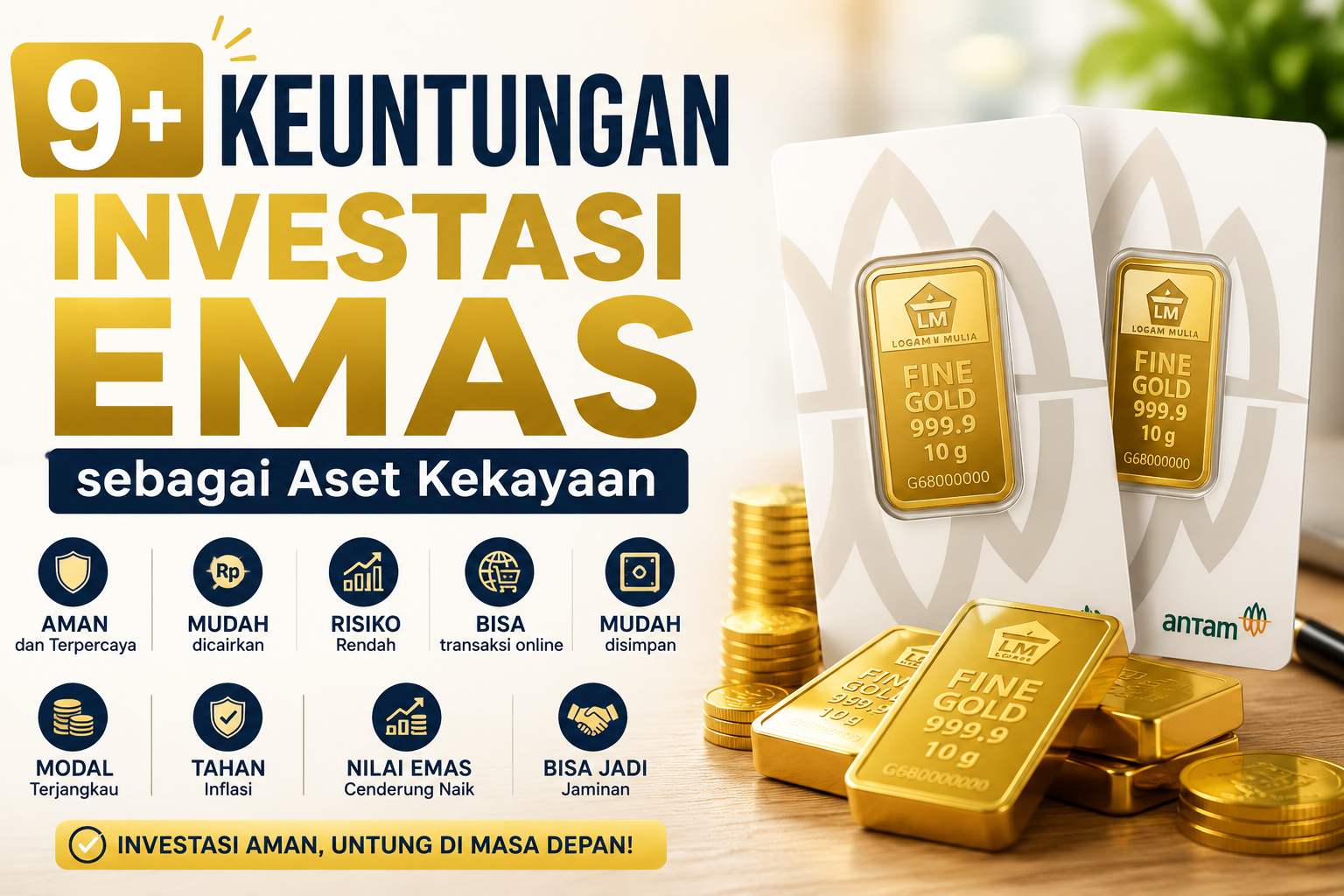 Keuntungan Investasi Emas sebagai Aset Kekayaan Terbaik Keuntungan Investasi Emas sebagai Aset Kekayaan Terbaik